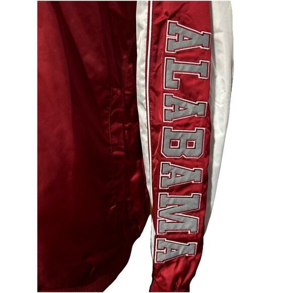 NEW Alabama Crimson Tide Colosseum Maroon Full Zip Varsity Jacket Coat Men's L - Picture 7 of 12